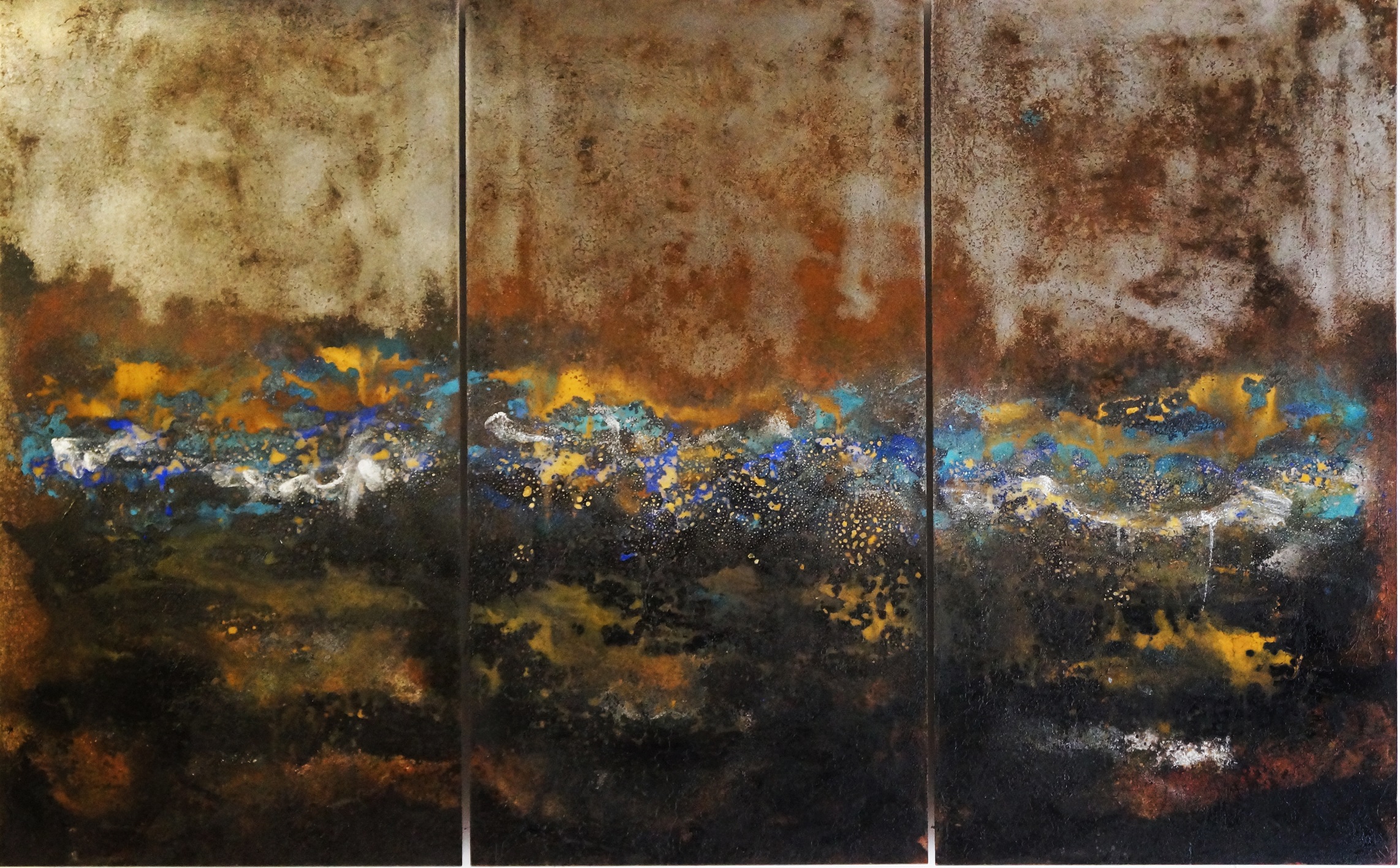 Abstraction corrosive N249-2022 100x150cm,. LD