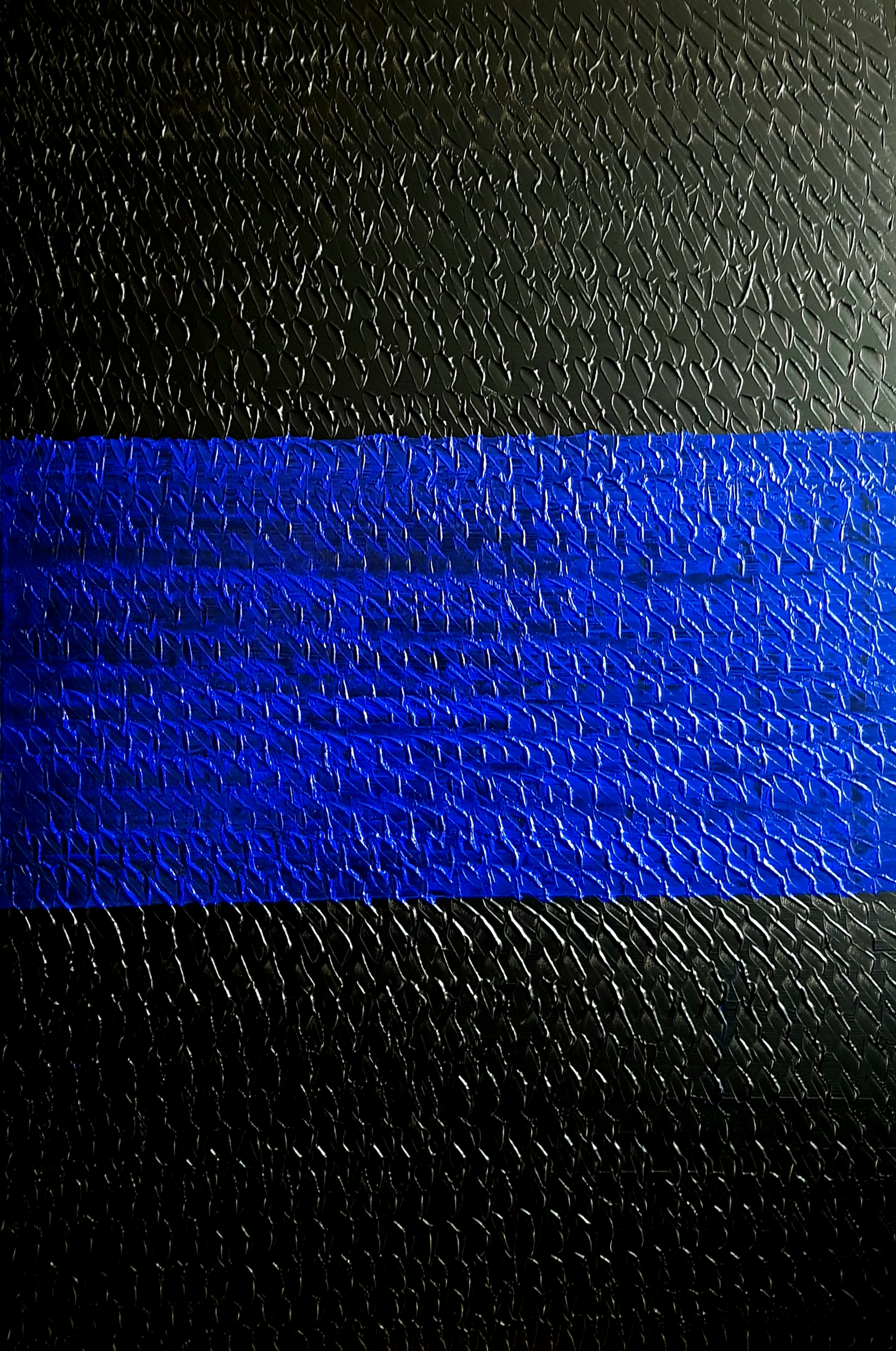 Relief Black Blue Black - acryl canvas- 2023- 120 X 80